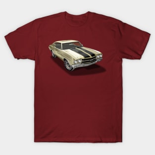 Vintage 1970 Chevrolet Chevelle SS Gold T-Shirt